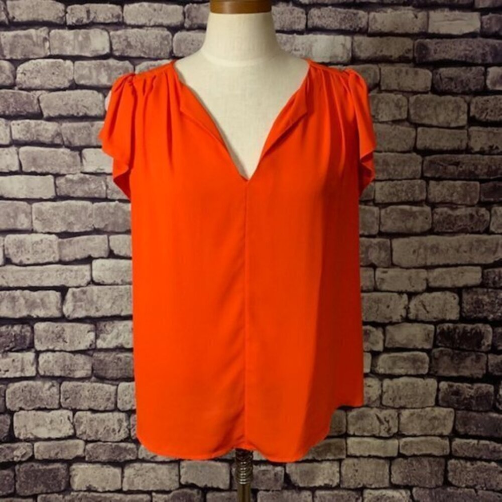 Maison Jules Orange Blouse Size L